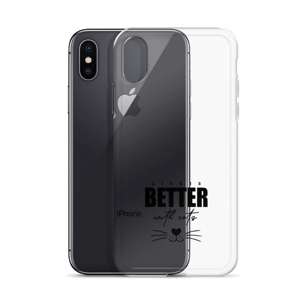 LIFE IS BETTER WITH CATS - iPhone Case