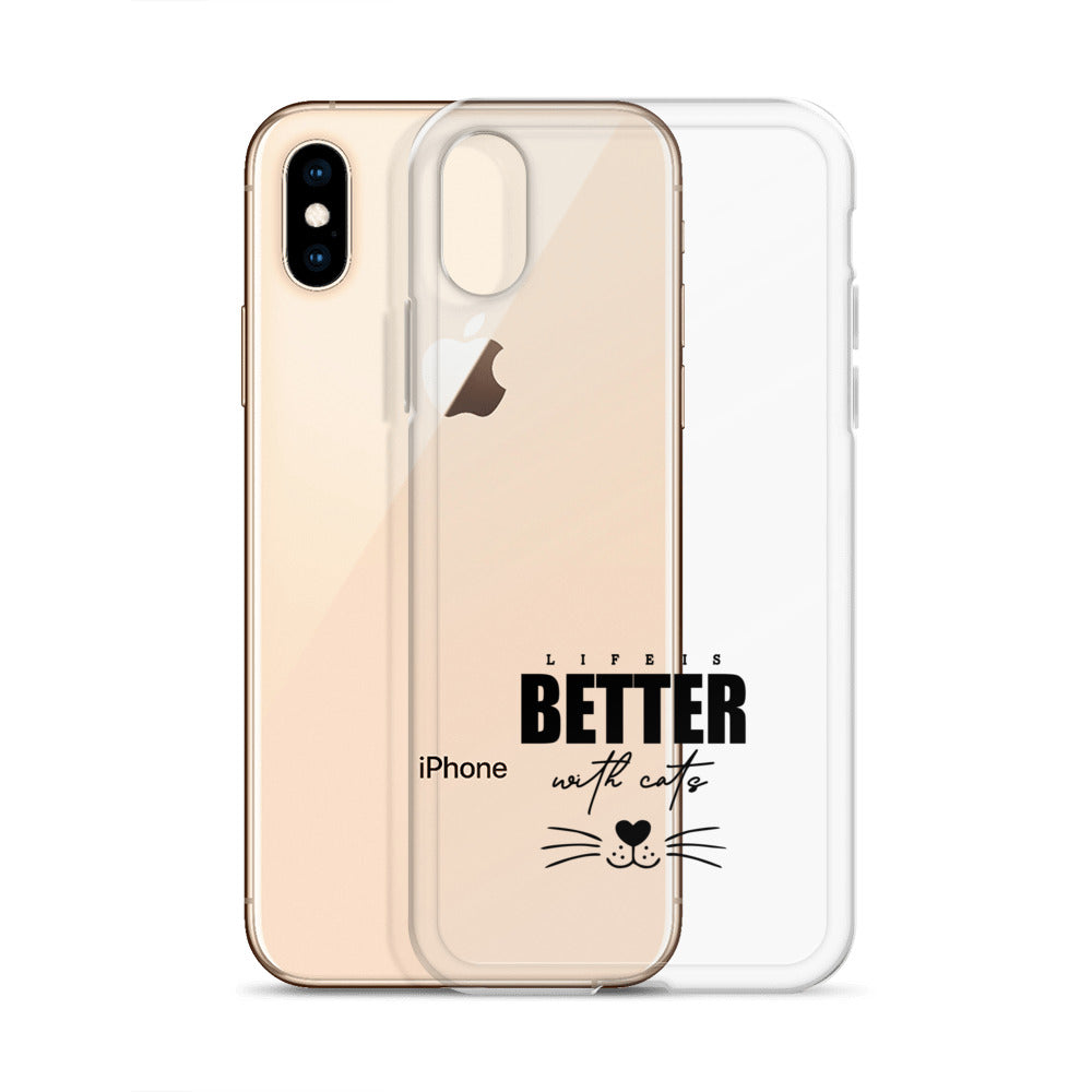 LIFE IS BETTER WITH CATS - iPhone Case