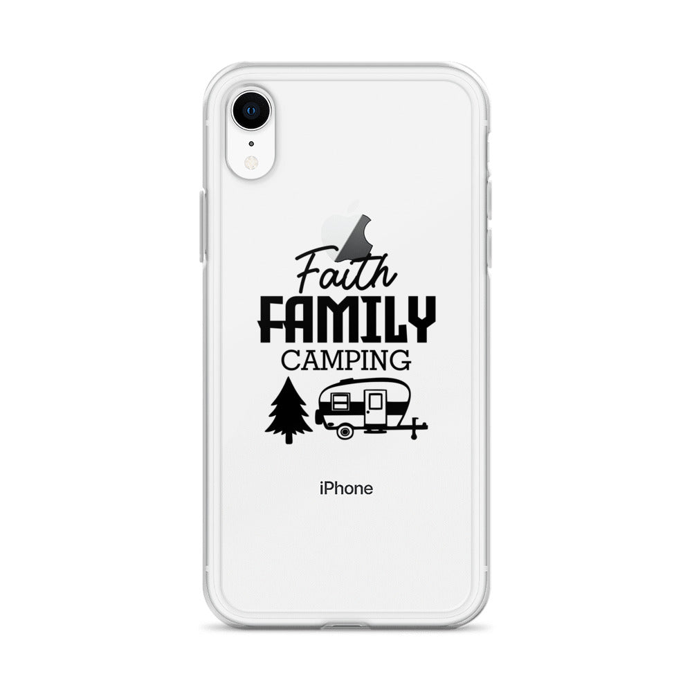 Family Camping- iPhone Case Transparent