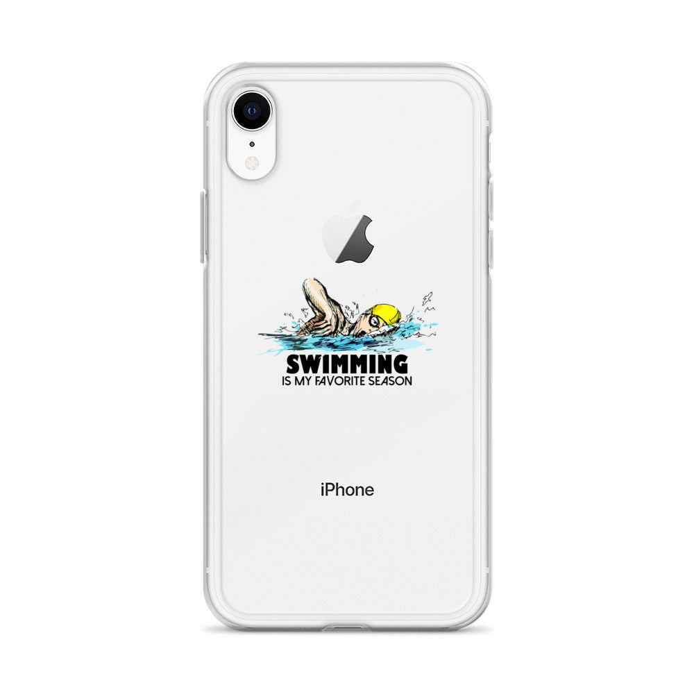 Swimming- iPhone Case Transparent