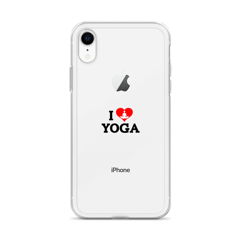 I LOVE YOGA- iPhone Case Transparent