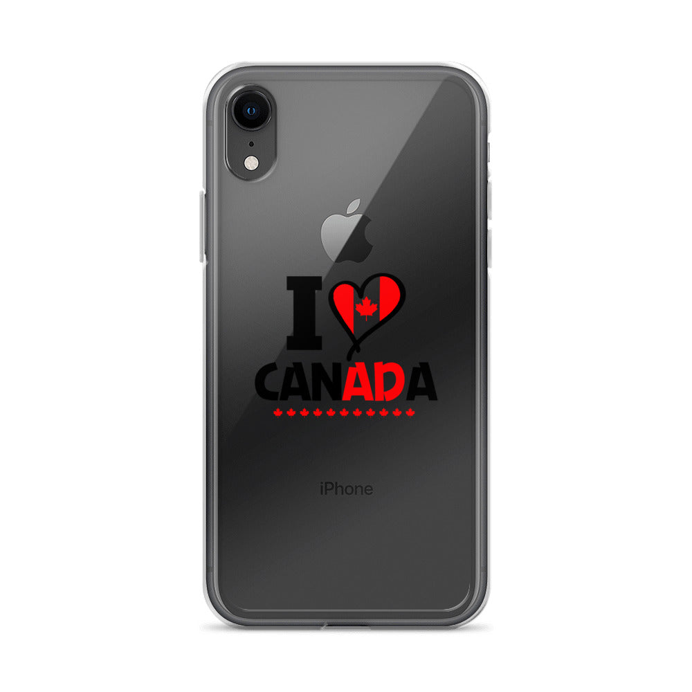 I LOVE CANADA - iPhone Case Transparent