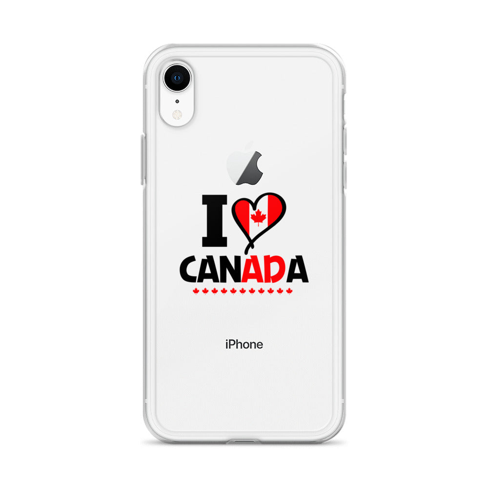 I LOVE CANADA - iPhone Case Transparent