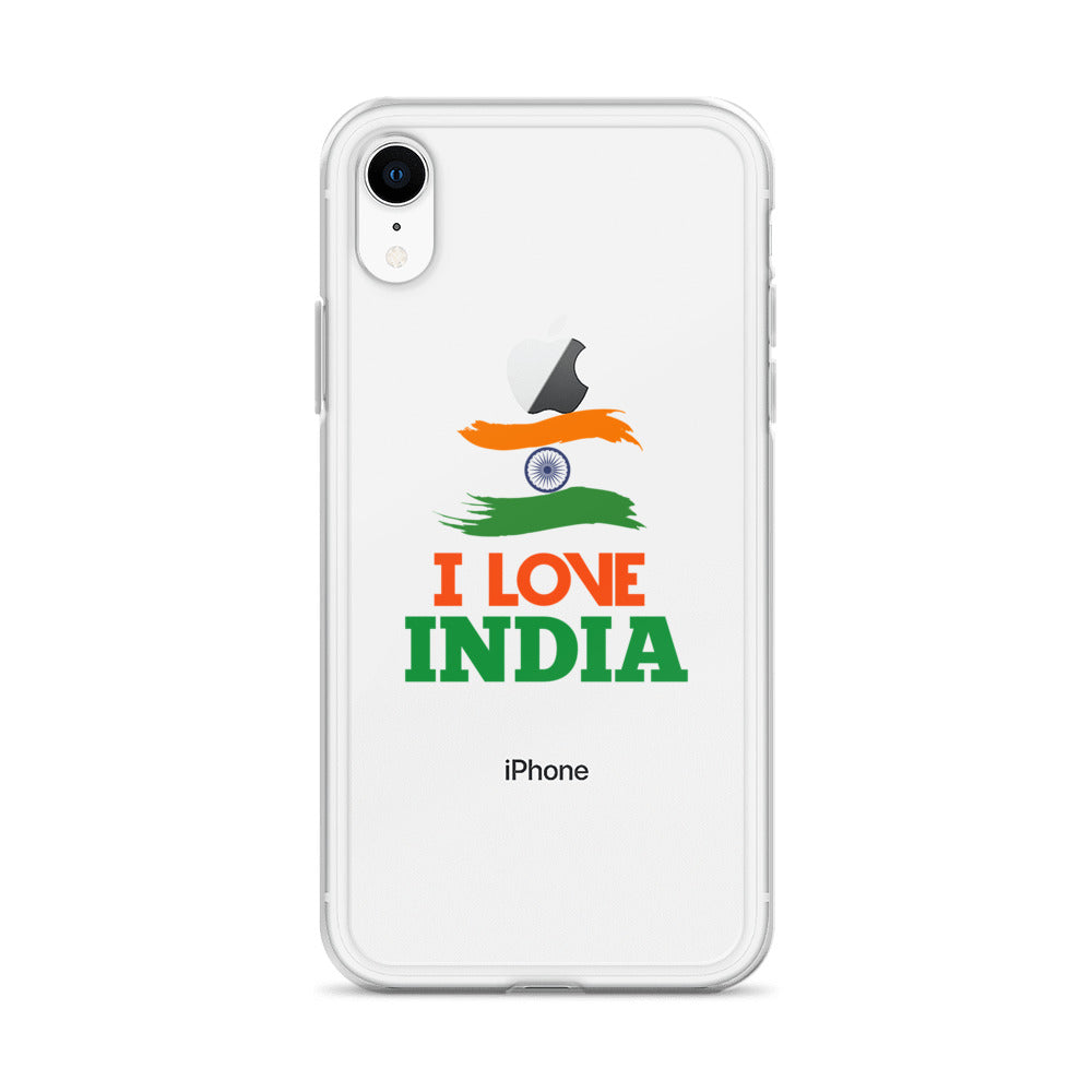 I LOVE INDIA - iPhone Case Transparent