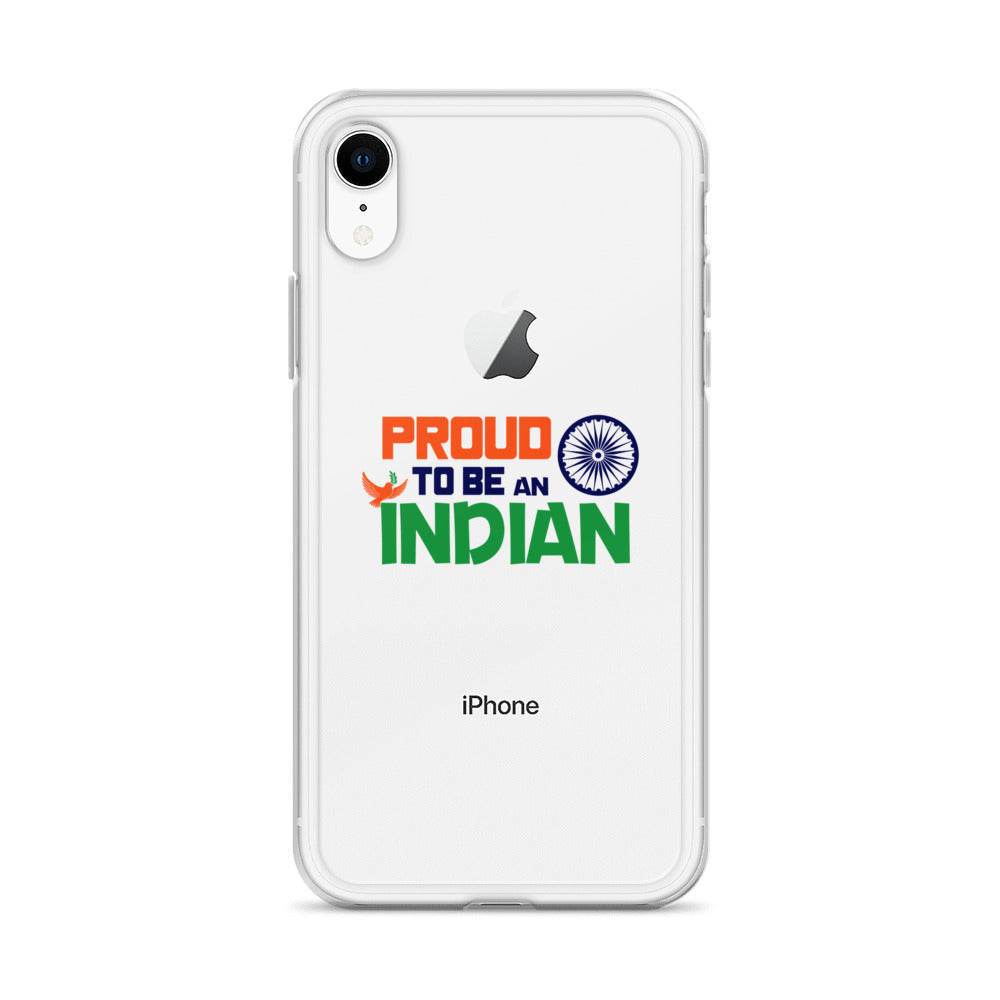 PROUD TO BE AN INDIAN - iPhone Case Transparent