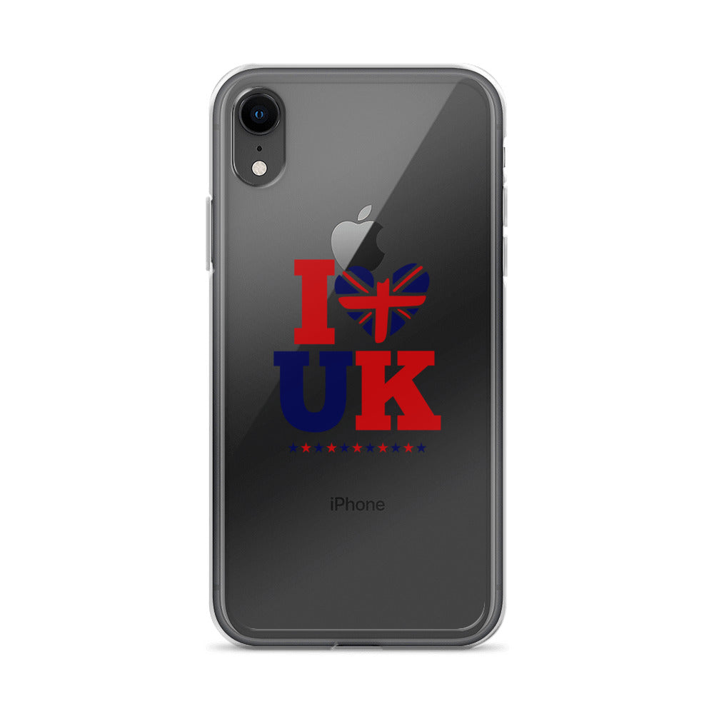 I LOVE UK - iPhone Case Transparent
