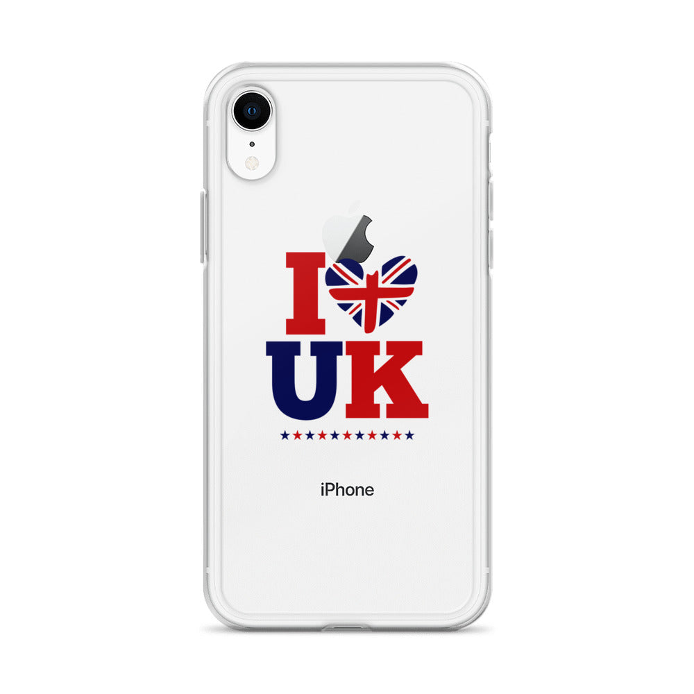 I LOVE UK - iPhone Case Transparent