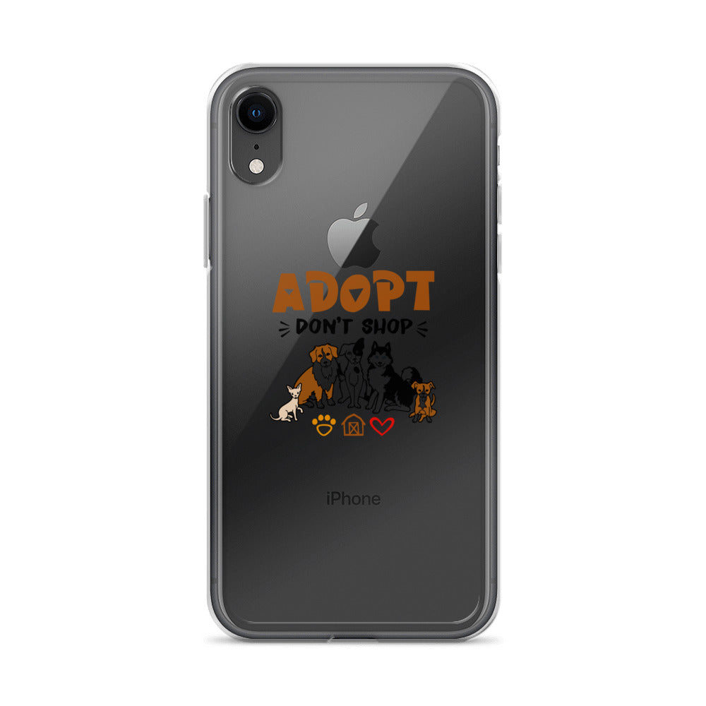 ADOPT DON'T SHOP - iPhone Case Transparent