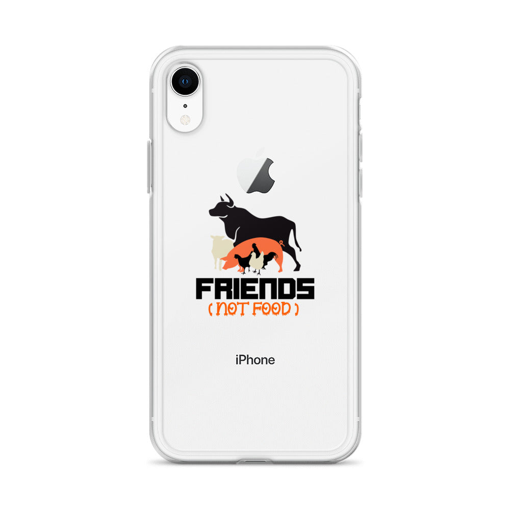 FRIENDS NOT FOOD - iPhone Case Transparent