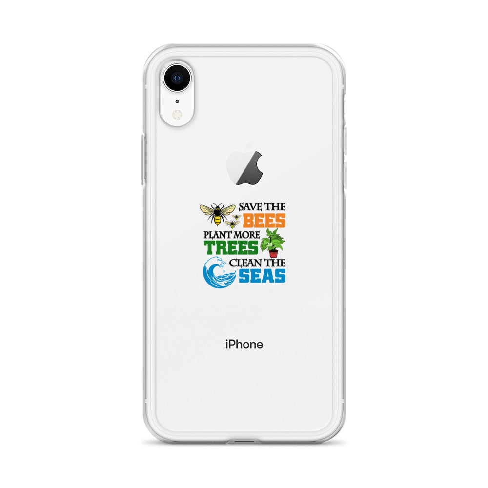 SAVE THE BEES - iPhone Case Transparent