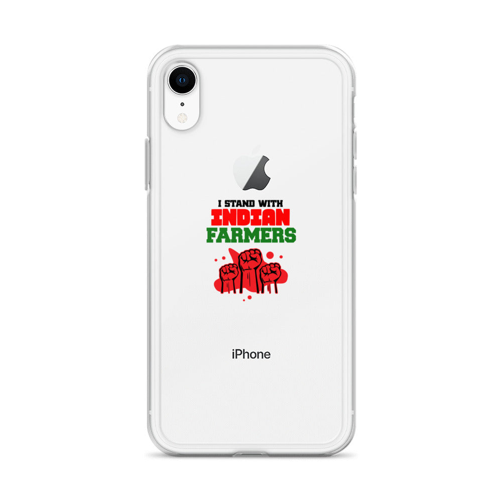 I STAND WITH INDIAN FARMERS - iPhone Case Transparent