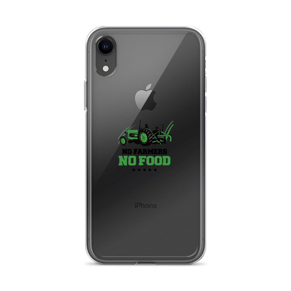 NO FARMERS NO FOOD - iPhone Case Transparent