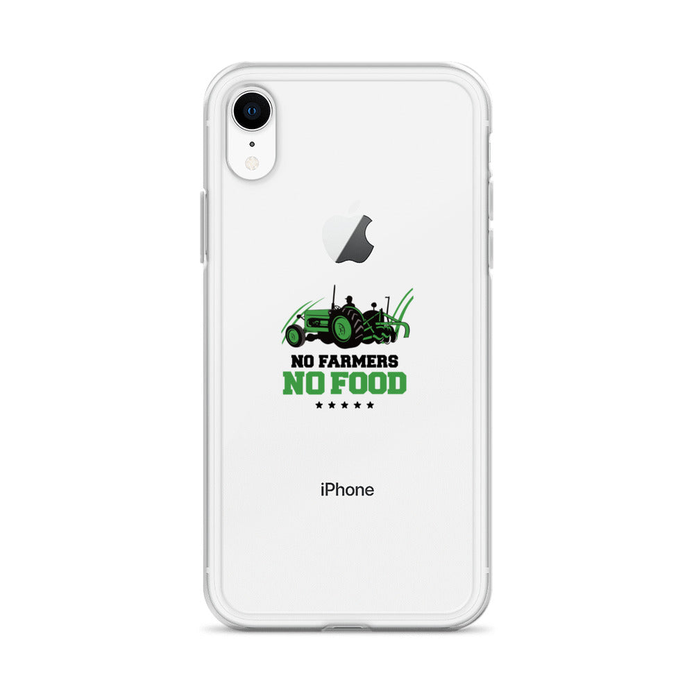 NO FARMERS NO FOOD - iPhone Case Transparent