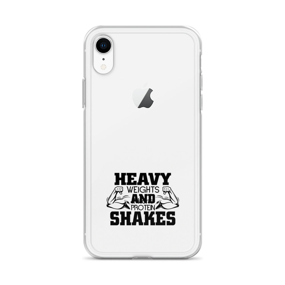 HEAVY WEIGHTS AND PROTEIN SHAKES - iPhone Case