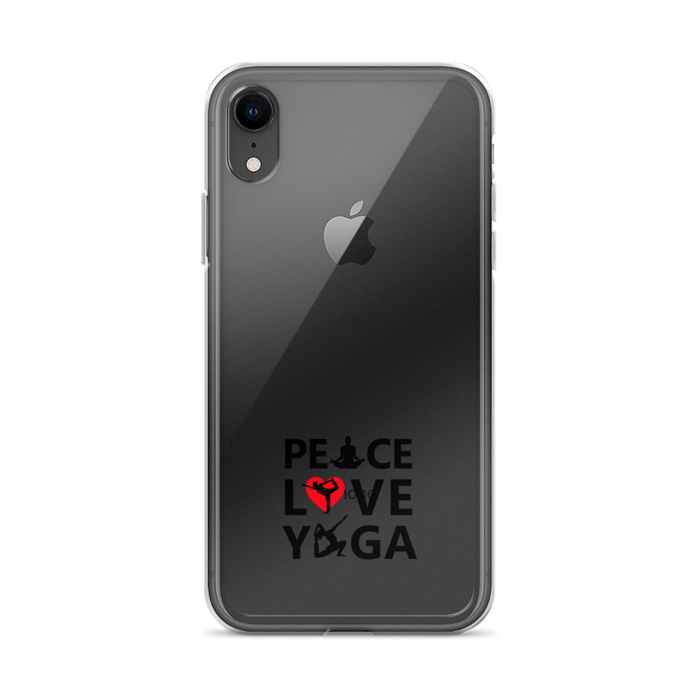 PEACE LOVE YOGA - iPhone Case