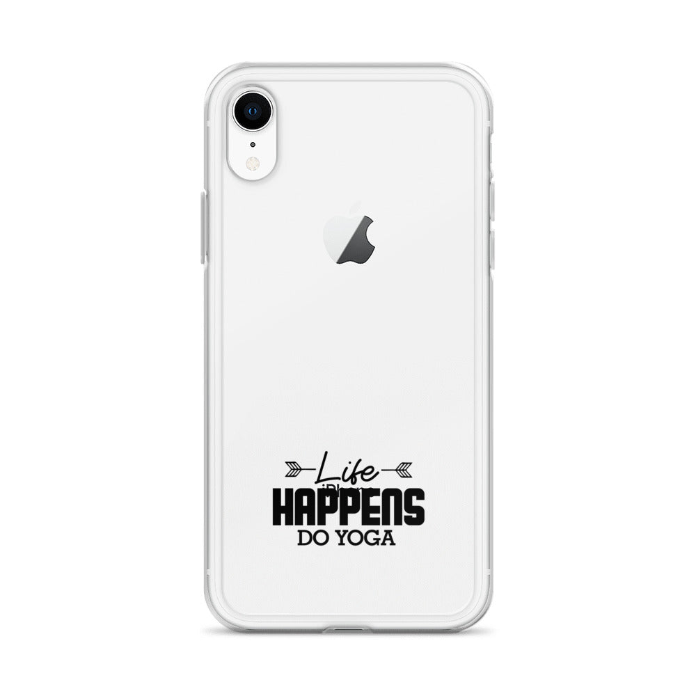 LIFE HAPPENS DO YOGA - iPhone Case