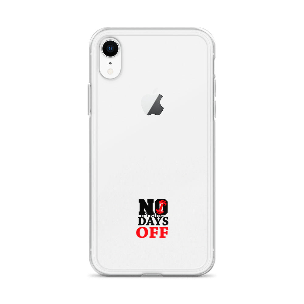 NO DAYS OFF - iPhone Case