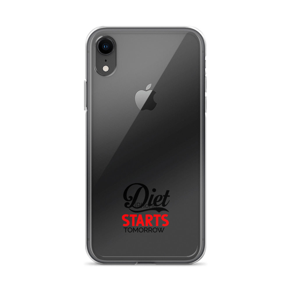 DIET STARTS TOMORROW - iPhone Case