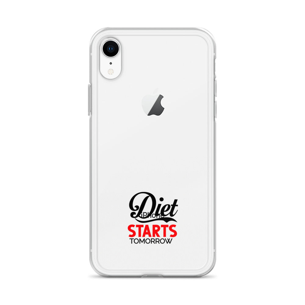DIET STARTS TOMORROW - iPhone Case