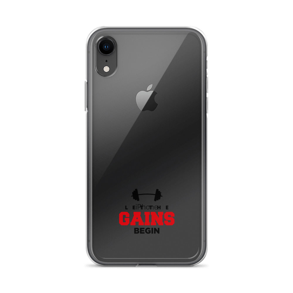 LET THE GAINS BEGIN - iPhone Case