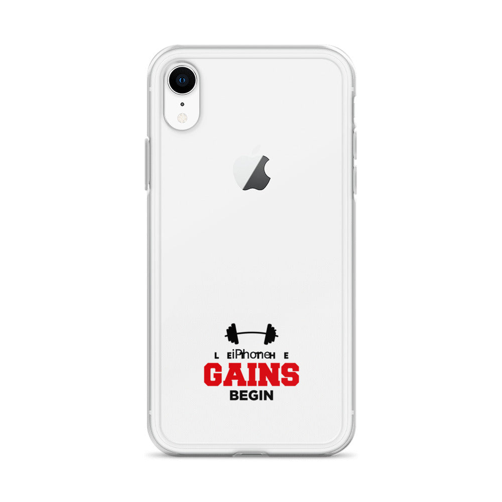 LET THE GAINS BEGIN - iPhone Case