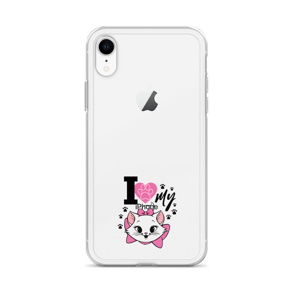 I LOVE MY CAT - iPhone Case