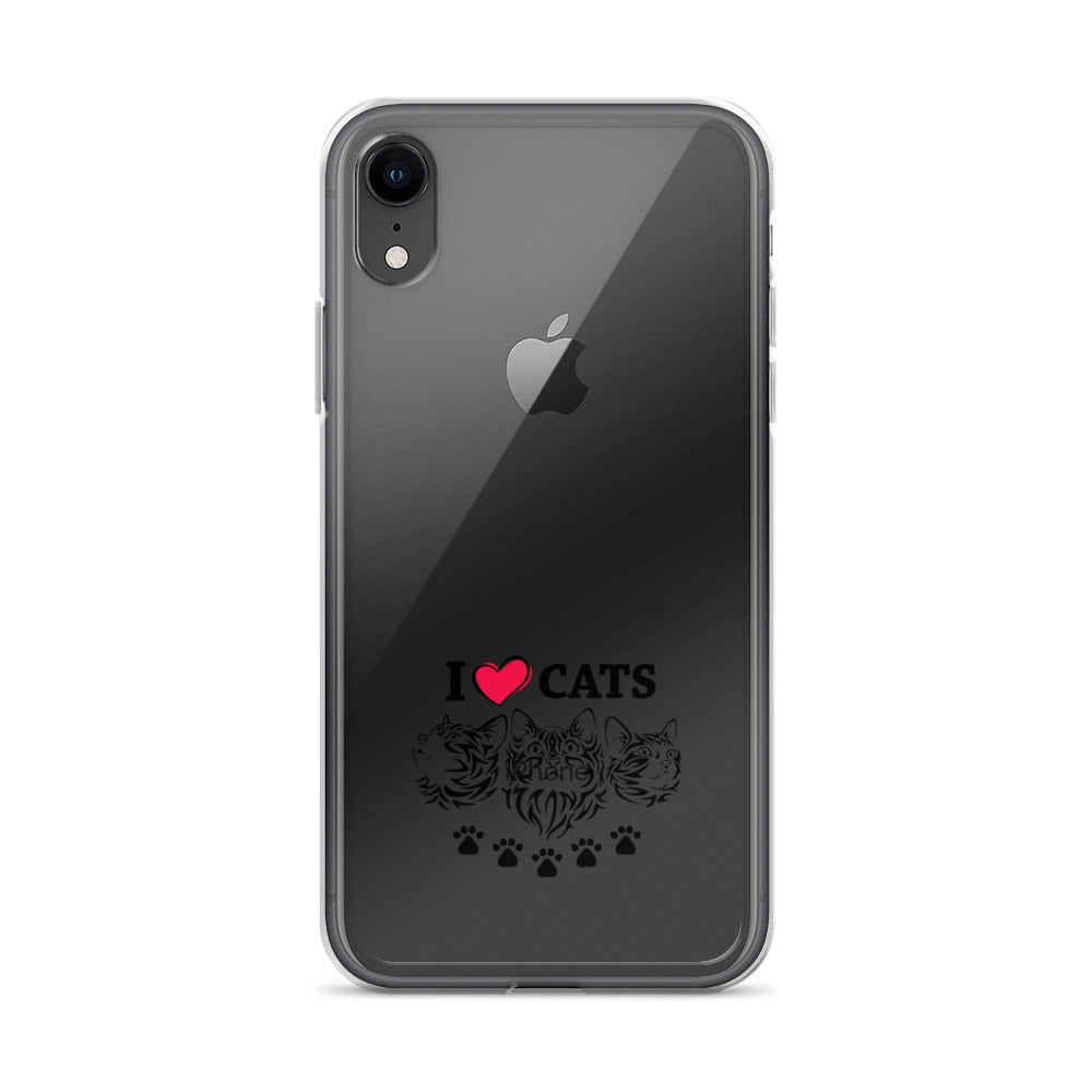 I LOVE CATS - iPhone Case