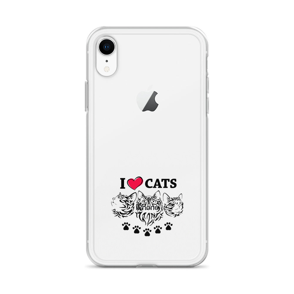 I LOVE CATS - iPhone Case