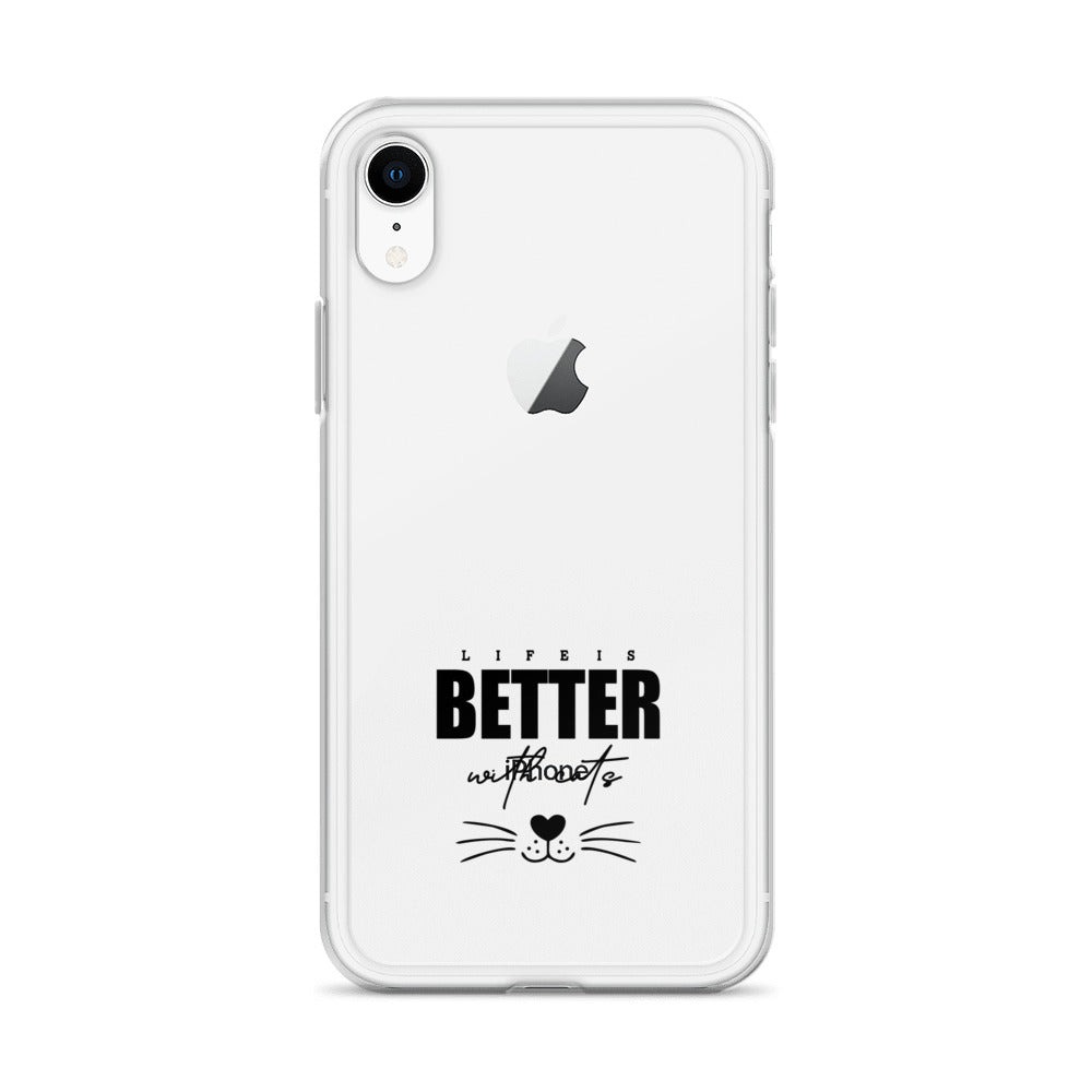 LIFE IS BETTER WITH CATS - iPhone Case