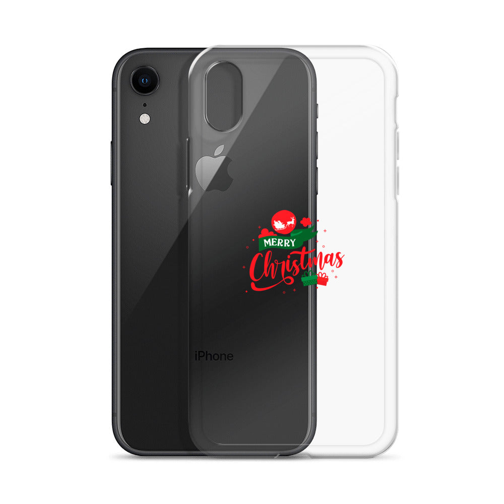 Merry Christmas- iPhone Case Transparent