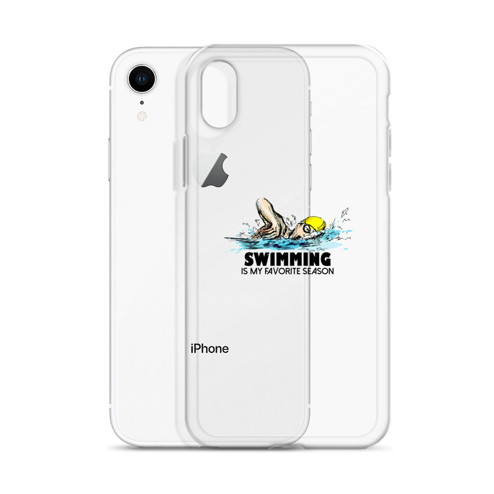 Swimming- iPhone Case Transparent