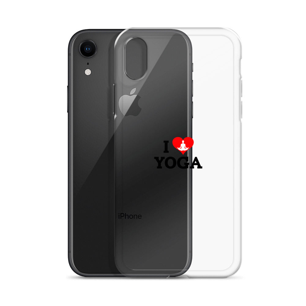 I LOVE YOGA- iPhone Case Transparent