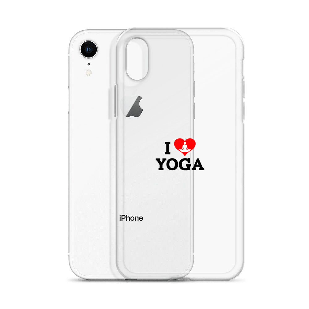 I LOVE YOGA- iPhone Case Transparent