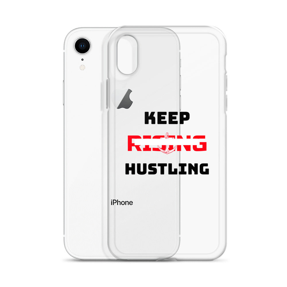 KEEP RISING HUSTLING - iPhone Case Transparent