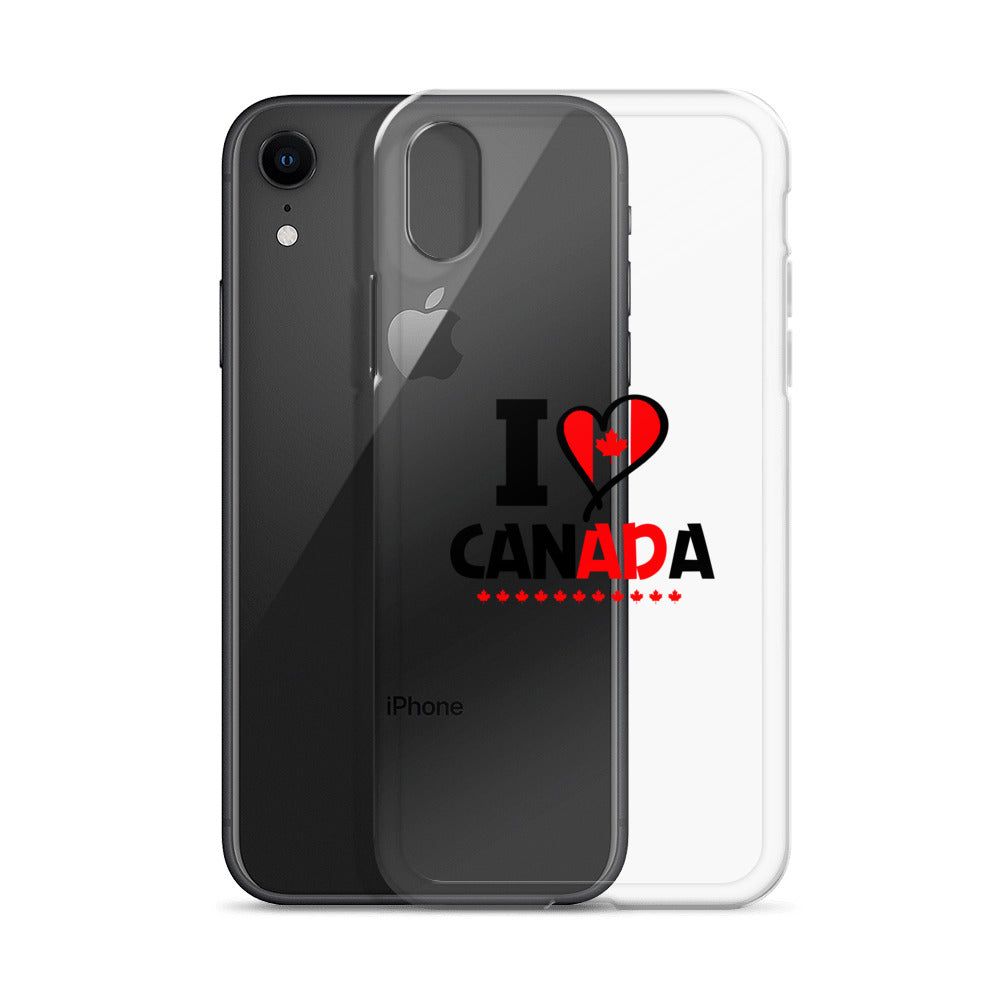 I LOVE CANADA - iPhone Case Transparent