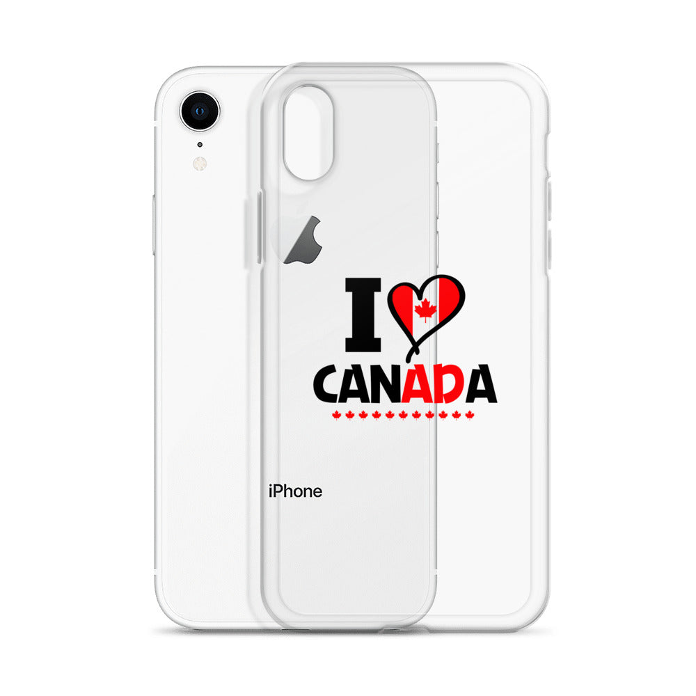 I LOVE CANADA - iPhone Case Transparent