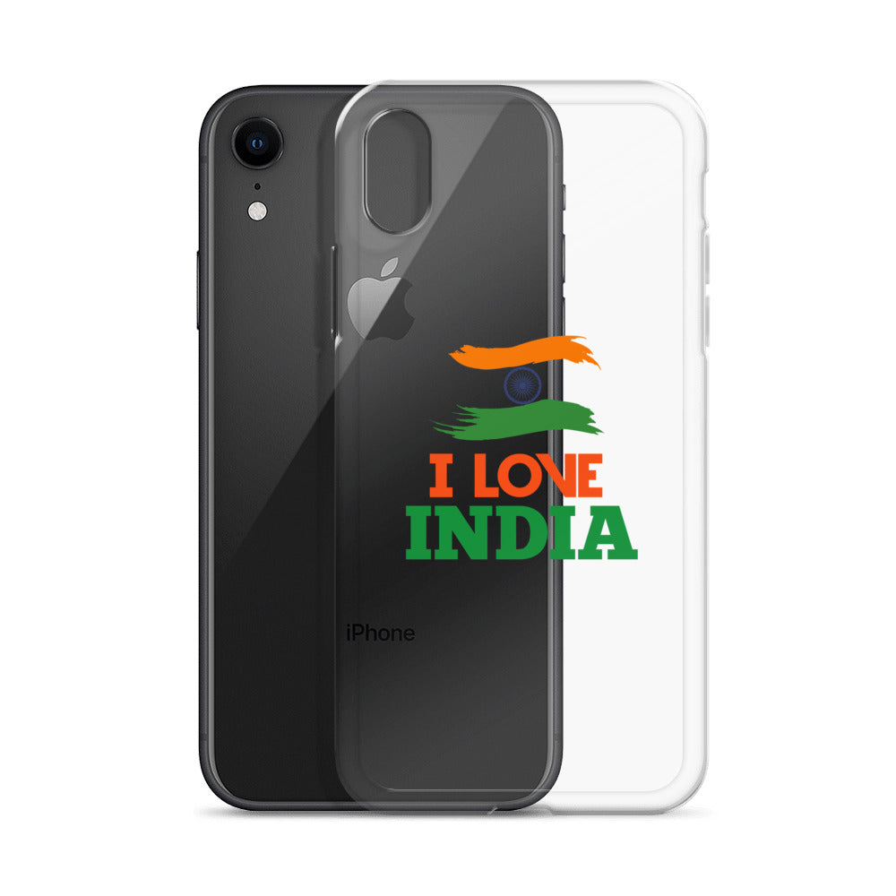 I LOVE INDIA - iPhone Case Transparent