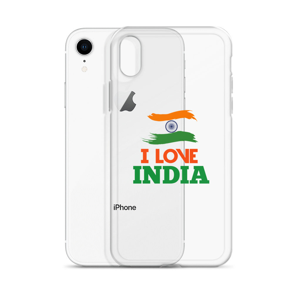 I LOVE INDIA - iPhone Case Transparent