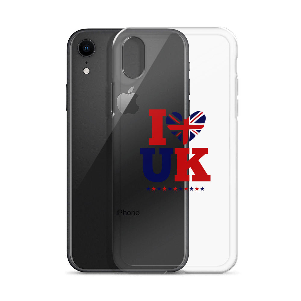 I LOVE UK - iPhone Case Transparent
