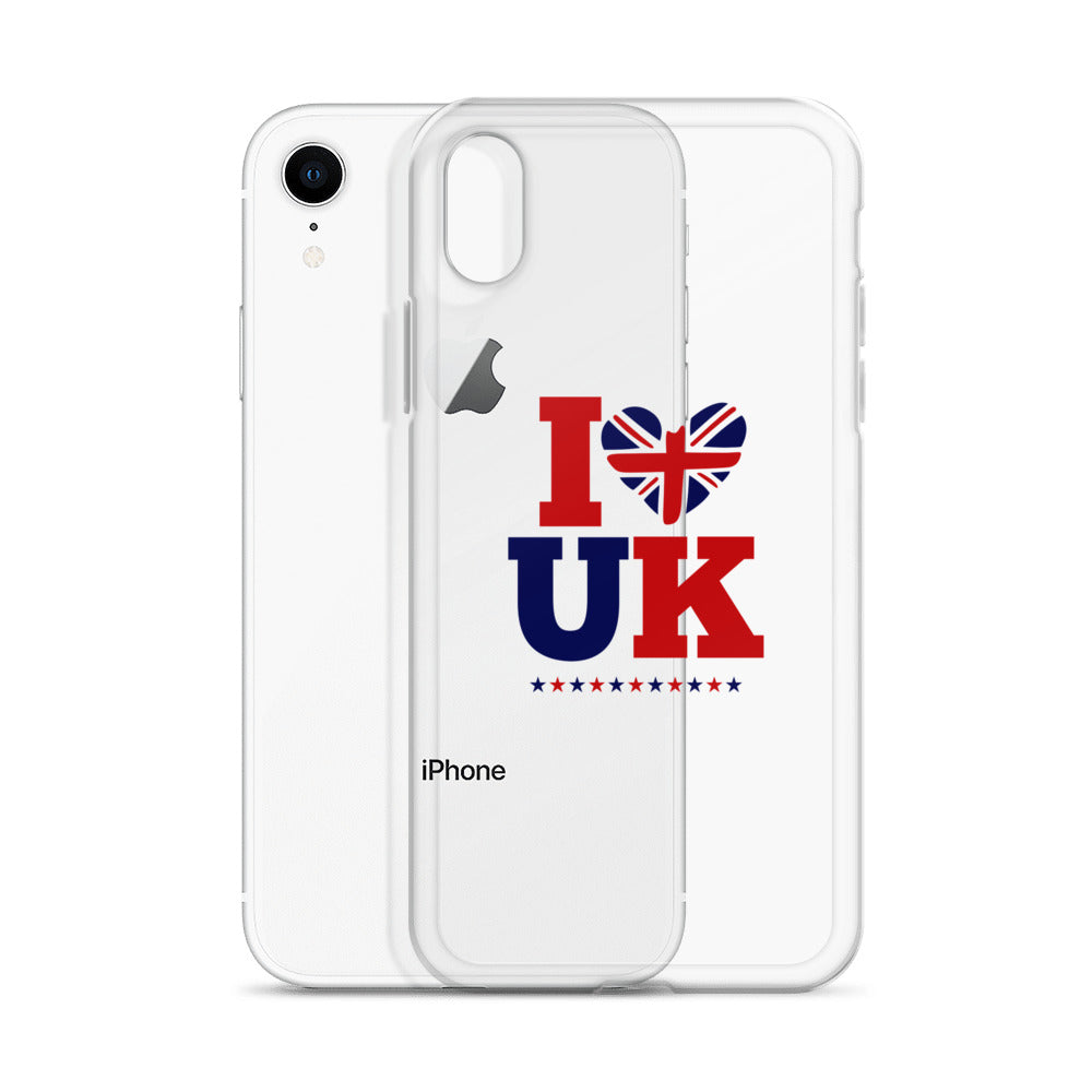 I LOVE UK - iPhone Case Transparent