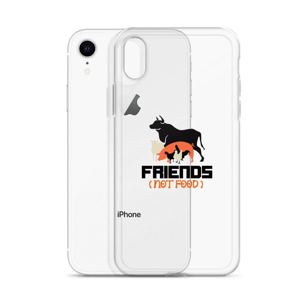 FRIENDS NOT FOOD - iPhone Case Transparent