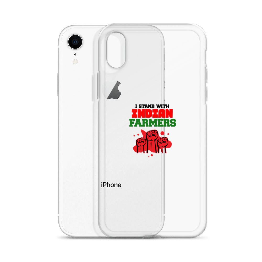 I STAND WITH INDIAN FARMERS - iPhone Case Transparent