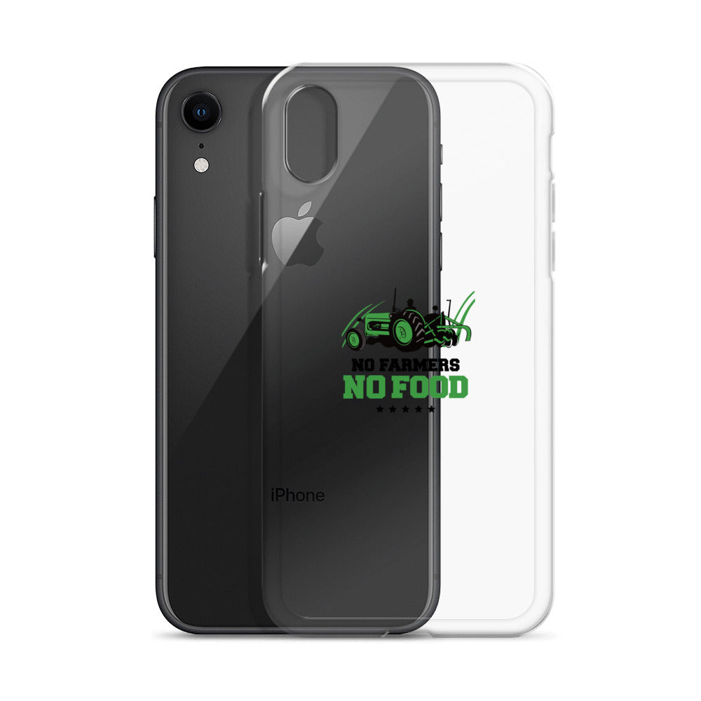 NO FARMERS NO FOOD - iPhone Case Transparent