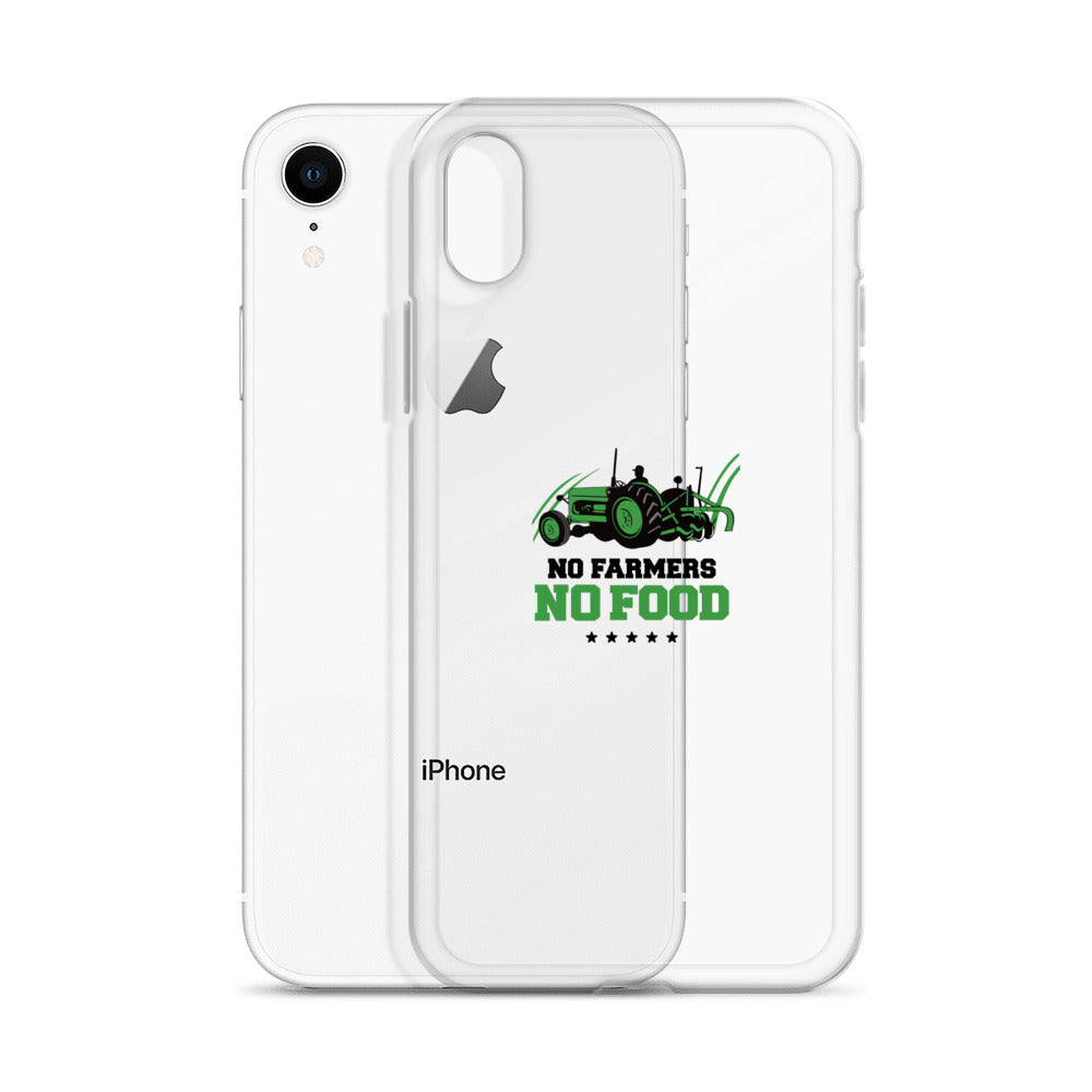 NO FARMERS NO FOOD - iPhone Case Transparent