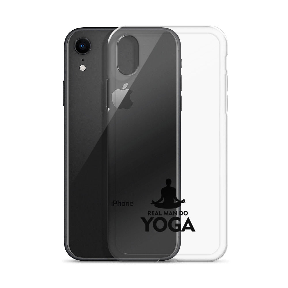 REAL MAN DO YOGA - iPhone Case