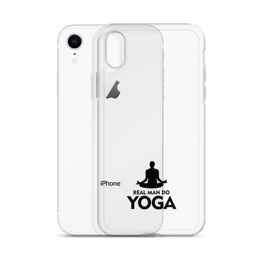 REAL MAN DO YOGA - iPhone Case