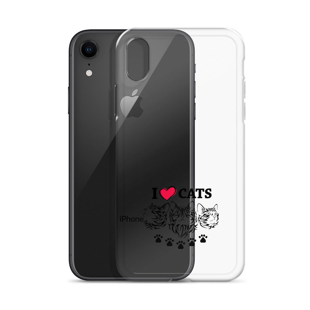 I LOVE CATS - iPhone Case