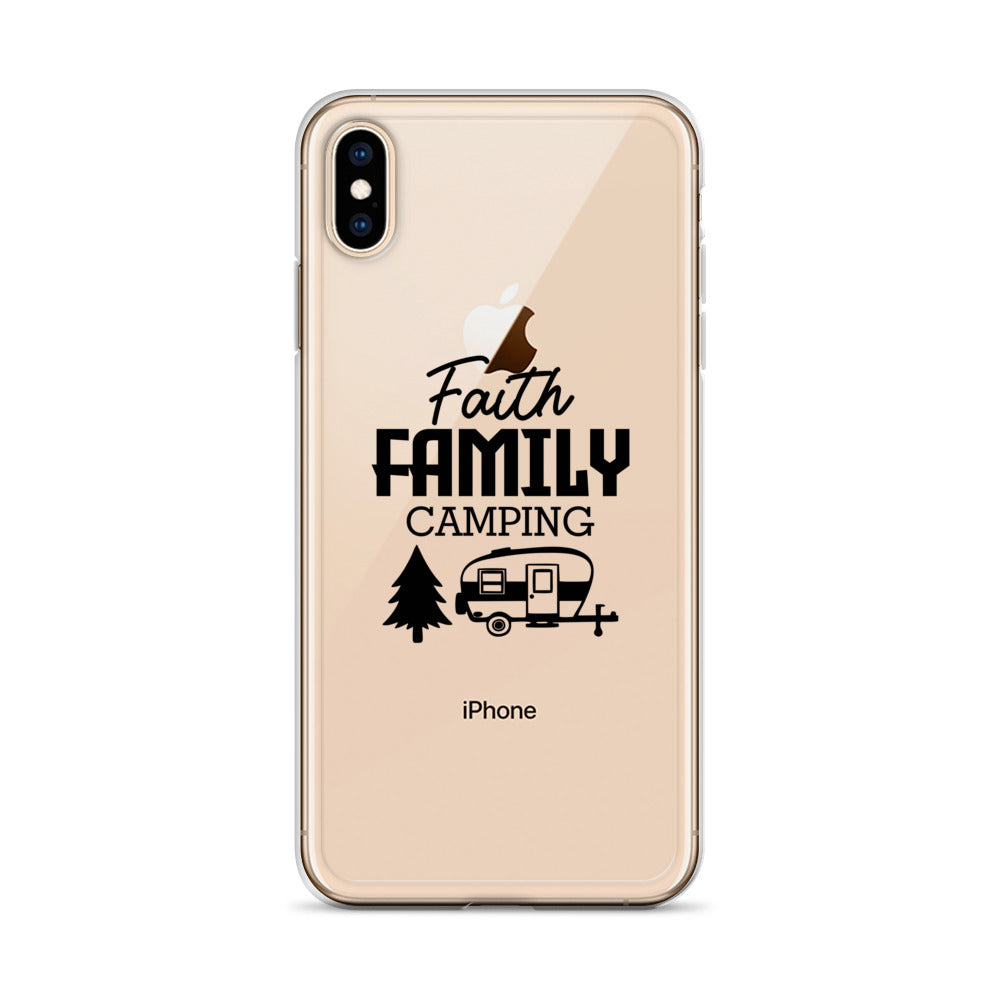 Family Camping- iPhone Case Transparent