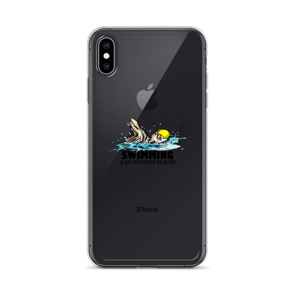 Swimming- iPhone Case Transparent