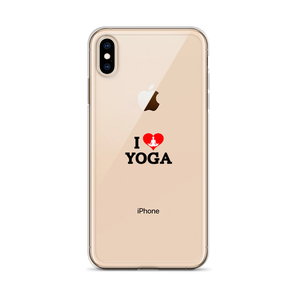 I LOVE YOGA- iPhone Case Transparent